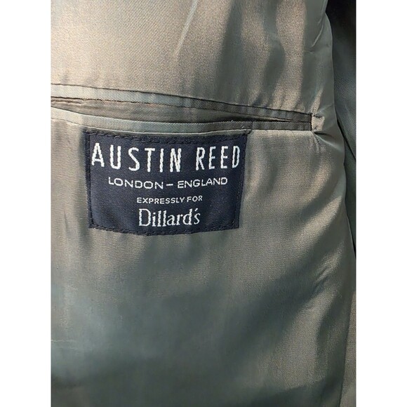 NEW Vintage Austin Reed Sport Coat Blazer Jacket Men's 44L Merino Wool Green USA - Picture 8 of 14